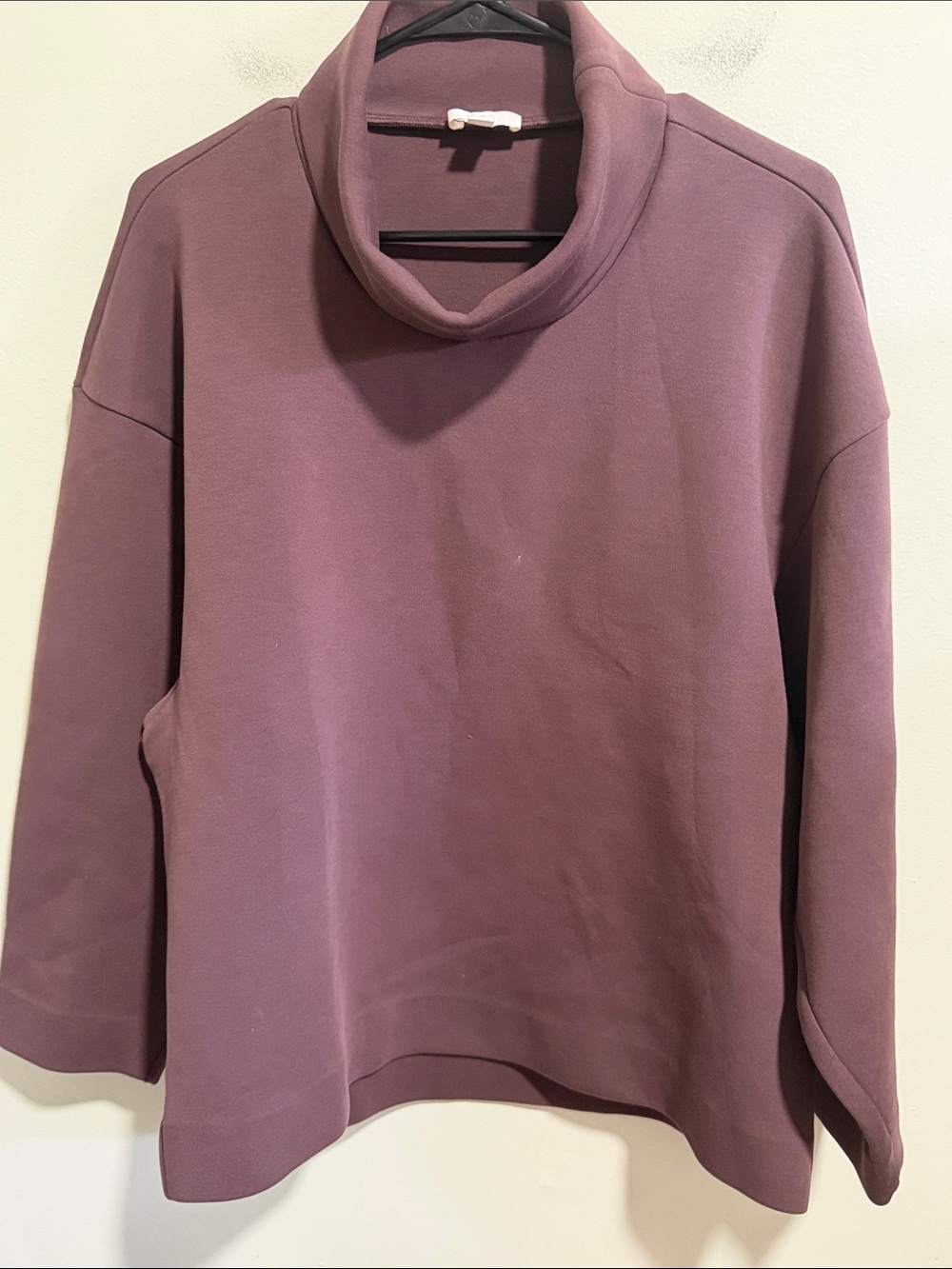 COS Roll Neck Scuba Top Size Small